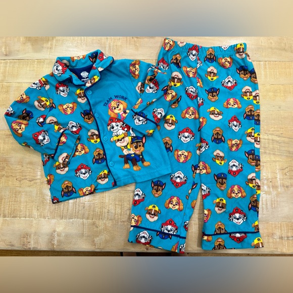 2 boys PAW PATROL Nickelodeon boys kids toddler pajama set Marshall skye - Picture 3 of 13